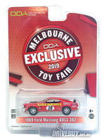 
              DDA / Greenlight 1969 Sidchrome #19 Ford Mustang Boss 302 Melbourne Toy Fair Exclusive 1/64
            