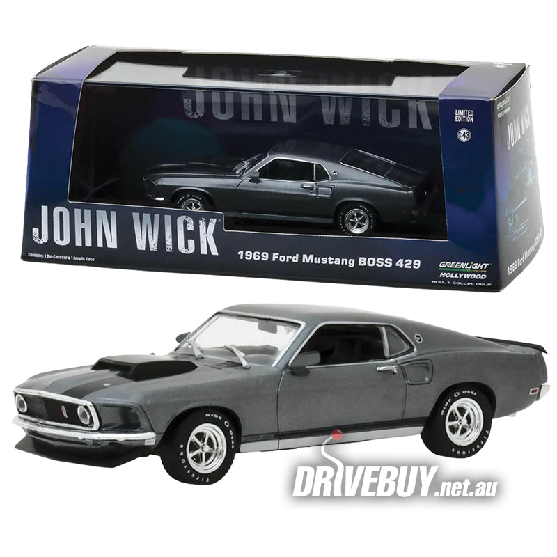 1969 Ford Mustang Boss 429 John Wick Movie 1/43 - Greenlight