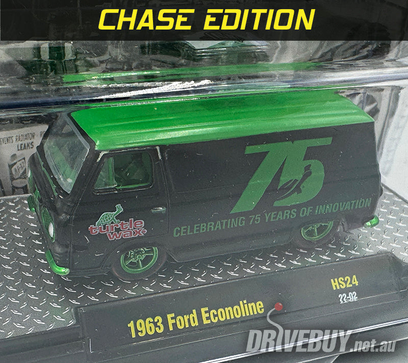 M2 1963 フォード・エコノライン - タートルワックス(チェイスカー) M2 Machines **CHASE** Turtle Wax 75 Years 1963 Ford Econoline 1/64