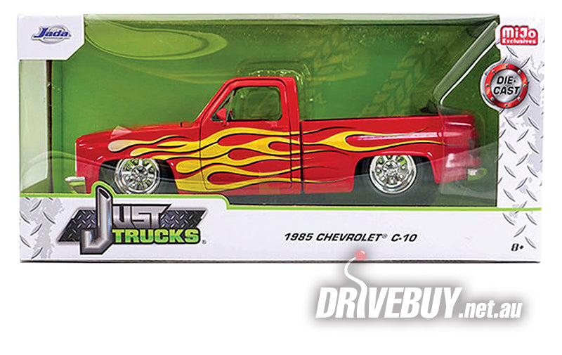 楽天市場】1/24 箱入り ミニカー 1985 CHEVROLET C10 レッド