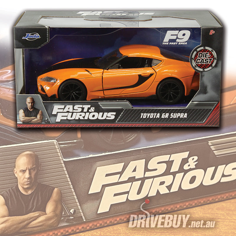 Jada Modello TOYOTA GR SUPRA ARANCIONE da FAST and FURIOUS 9 F9 Scala 1:24 Originale 32097 - Giochi e Prodotti per l'Età Evolutiva