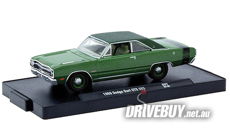 1969 Dodge Dart GTS 383 1/64 - M2 Diecast - Green Black| DriveBuy