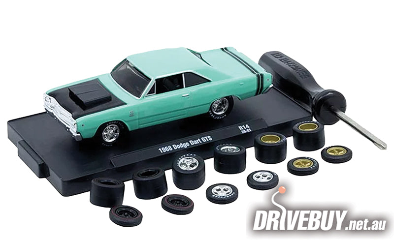 1968 Dodge Dart GTS 1/64 – M2 Machines AutoWheels – Mint Green