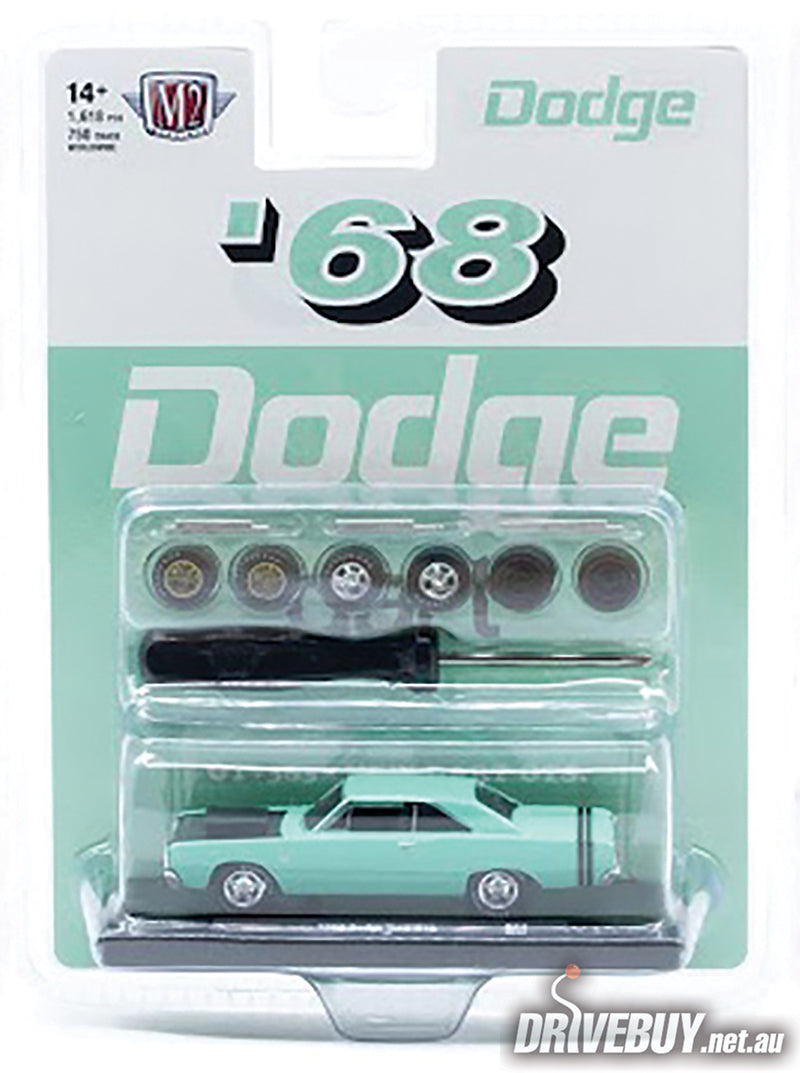 1968 Dodge Dart GTS 1/64 – M2 Machines AutoWheels – Mint Green