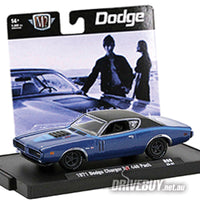 
              M2 MACHINES 1971 DODGE CHARGER R/T 440 6-PACK 1/64
            