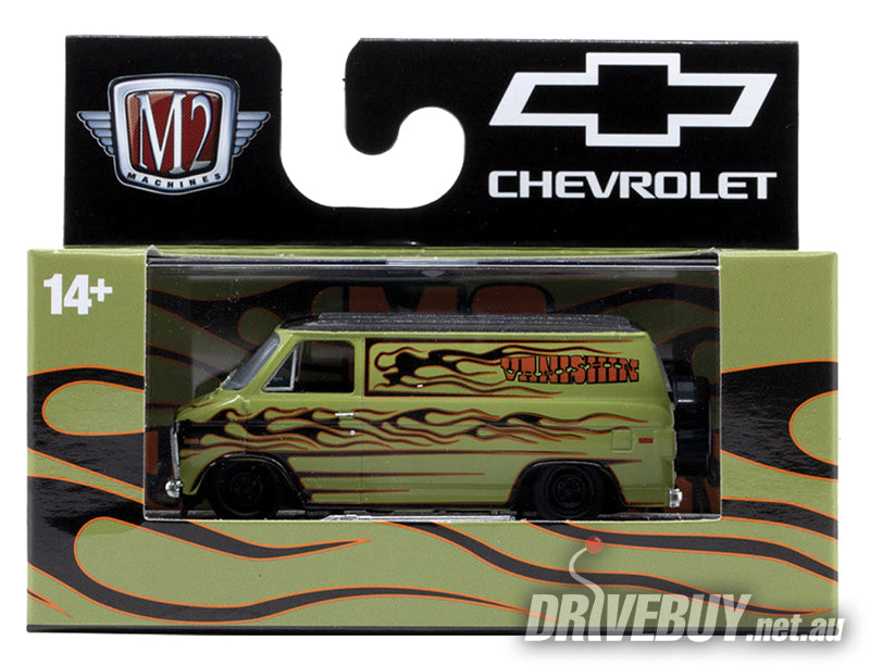 M2 Machines 'Vanishin' 1971 Chevy G10 Van 1/64| DriveBuy