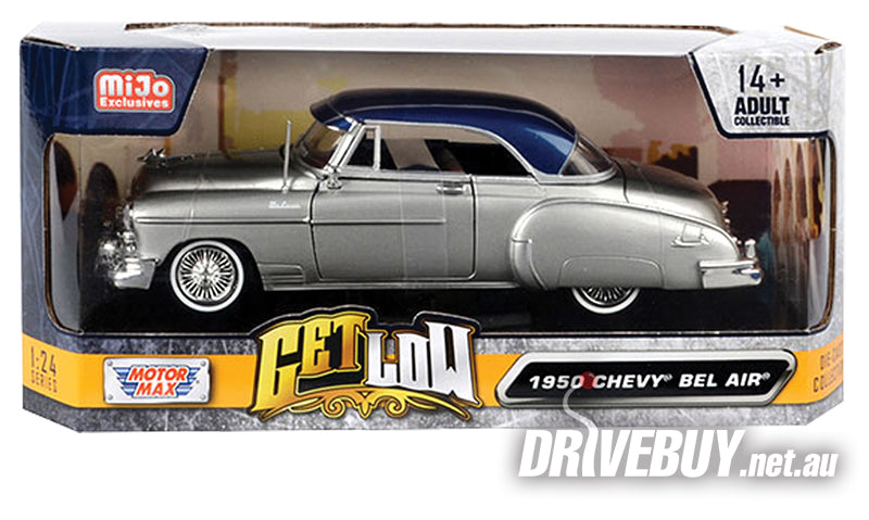 MotorMax Get Low 1950 Chevrolet Bel Air Hardtop Coupe in Silver
