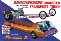 MPC Ramchargers Dragster + Transport Truck Model Kit 1/25