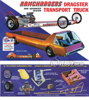 MPC Ramchargers Dragster + Transport Truck Model Kit 1/25