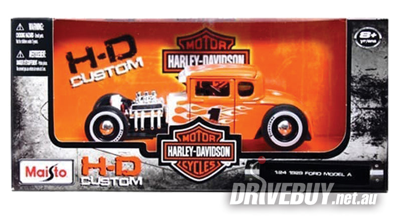 1929 Ford Model A Hot Rod Harley Davidson 1/24 - Maisto Diecast