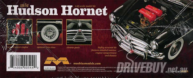 1952 Hudson Hornet Mel's Diner 1/25 – Moebius Scale Model Kit