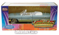 
              Welly 1963 Chevy Impala SS Convertible Lowrider Metallic Blue 1/24
            