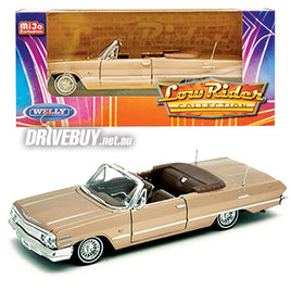 Welly 1963 Chevy Impala SS Convertible Lowrider Metallic Gold 1/24