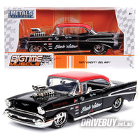 Jada Big Time Muscle Black Widow 1957 Chevy Bel Air 1/24