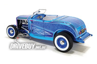 
              1932 Ford Hot Rod Roadster Blue Flame 1/18 - ACME Diecast - Blue Purple
            