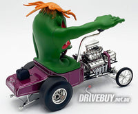 
              Rat Fink Mothers Worry Ford T-Bucket and Figurine 1/18 - ACME Diecast - Purple
            