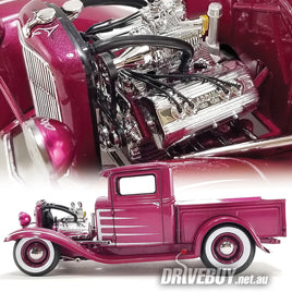 1932 Ford Hot Rod Pickup Truck 1/18 - ACME Diecast - Cotton Candy GNDS#7