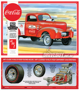 AMT Coca Cola 1940 Willys Pickup Gasser Model Kit 1/25