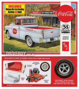 AMT Coca Cola 1955 Chevy Cameo Pickup Model Kit 1/25