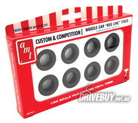 
              Red Line Tyre Pack 1/25 - AMT Model Kit - Muscle Car F60-15 L60-15
            