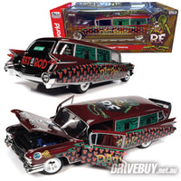 
              AUTOWORLD 1959 CADILLAC ELDORADO HEARSE RAT FINK 1/18
            