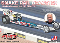 
              Atlantis Don The Snake Prudhomme Front Engine Dragster Model Kit 1/24
            