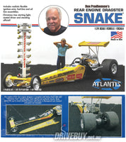 
              Atlantis Don The Snake Prudhomme Rear Engine Dragster Model Kit 1/24
            