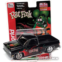 
              MIJO EXCLUSIVE AUTOWORLD RAT FINK 1981 CHEVY SILVERADO PICKUP 1/64
            