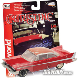 1958 Plymouth Fury Christine Part Restored 1/64 - AutoWorld Diecast - Red Patina