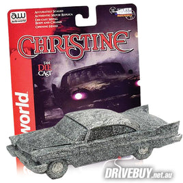 1958 Plymouth Fury Christine Burnt Version 1/64 - AutoWorld Diecast - Grey