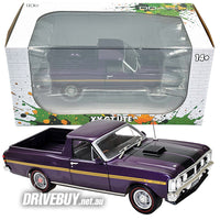 
              Ford Falcon XY GT Ute 1/24 - DDA Diecast - Purple w/ Gold Stripe
            