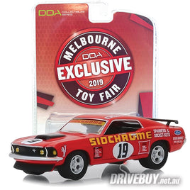 DDA / Greenlight 1969 Sidchrome #19 Ford Mustang Boss 302 Melbourne Toy Fair Exclusive 1/64