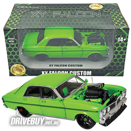 Ford XY Falcon Custom Supercharged 1/24 - DDA Diecast - Lime Green