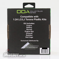 
              DDA LC/LJ Holden Torana 6 cyl + Triple Carbs Engine Kit 1/24
            