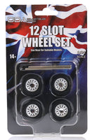 
              Ford 12 Slot Chrome Wheel and Tyre Set 1/24 - DDA Model Kit - Authentic
            
