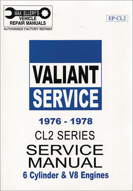 Ellery Chrysler CL-Series 1976-1978 Valiant Service Manual Book#2