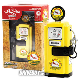 1948 Wayne 100-A Vintage Gas Pump 1/18 - Greenlight Diecast - Norwalk Gasoline