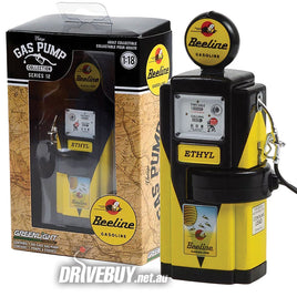 1948 Wayne 100-A Vintage Gas Pump 1/18 - Greenlight Diecast - Beeline Gasoline