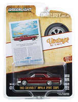 
              GREENLIGHT 1963 CHEVY IMPALA SPORT COUPE VINTAGE AD CARS SERIES 1/64
            
