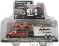 
              Greenlight Mr Norm 1966 Dodge D100 + 1969 Dodge Charger + Enclosed Car Hauler 1/64
            