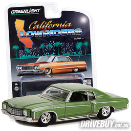 GREENLIGHT CALIFORNIA LOWRIDERS 1970 CHEVY MONTE CARLO SS 1/64