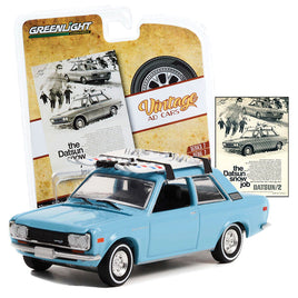 GREENLIGHT 1970 DATSUN 510 W/ SKI RACK VINTAGE AD CARS SERIES 1/64