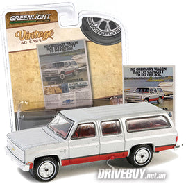 Greenlight Vintage Ad Cars 1981 Chevy Suburban Silverado 1/64