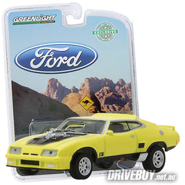 1973 Ford Falcon XB Max Max Interceptor 1/64 - Greenlight Diecast - Yellow