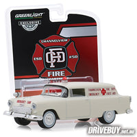 
              1955 Chevy Sedan Delivery Channelview Fire Dept. 1/64 – GreenLight - white
            