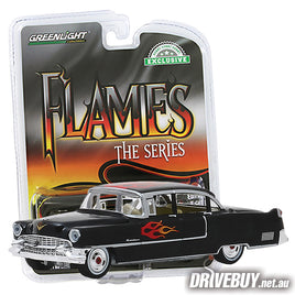 1955 Cadillac Fleetwood Series 60 1/64 – Greenlight Diecast – Flames