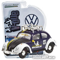 
              Volkswagen Beetle Michelin #42 with Roof Rack 1/64 – GreenLight Club V-Dub - Blue
            