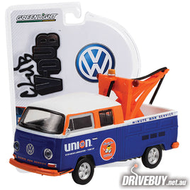 1969 Volkswagen Type 2 Double Cab Tow Truck Union 76 1/64 – GreenLight Diecast
