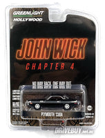 
              Greenlight John Wick Chapter 4 1971 Plymouth Cuda 1/64
            