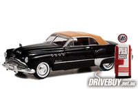 
              1949 Buick Roadmaster Convertible 1/64 - Greenlight Hobby Shop - Black
            